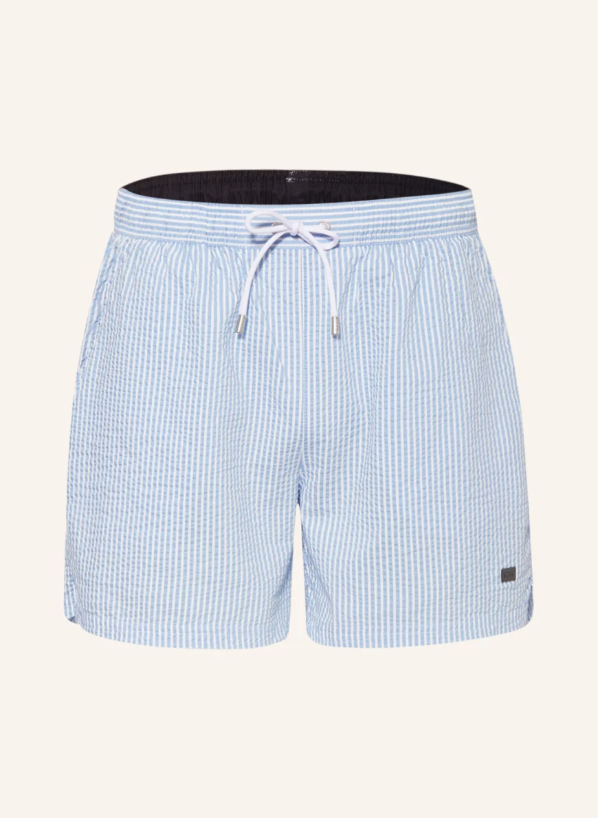 BOSS Badeshorts VELVETFISH in weiss/ hellblau