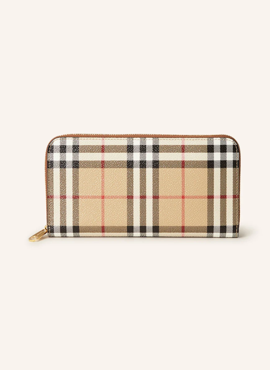 BURBERRY Geldbörse ELMORE in schwarz/ ecru/ beige BURBERRY Geldbörse ELMORE in schwarz/ ecru/ beige