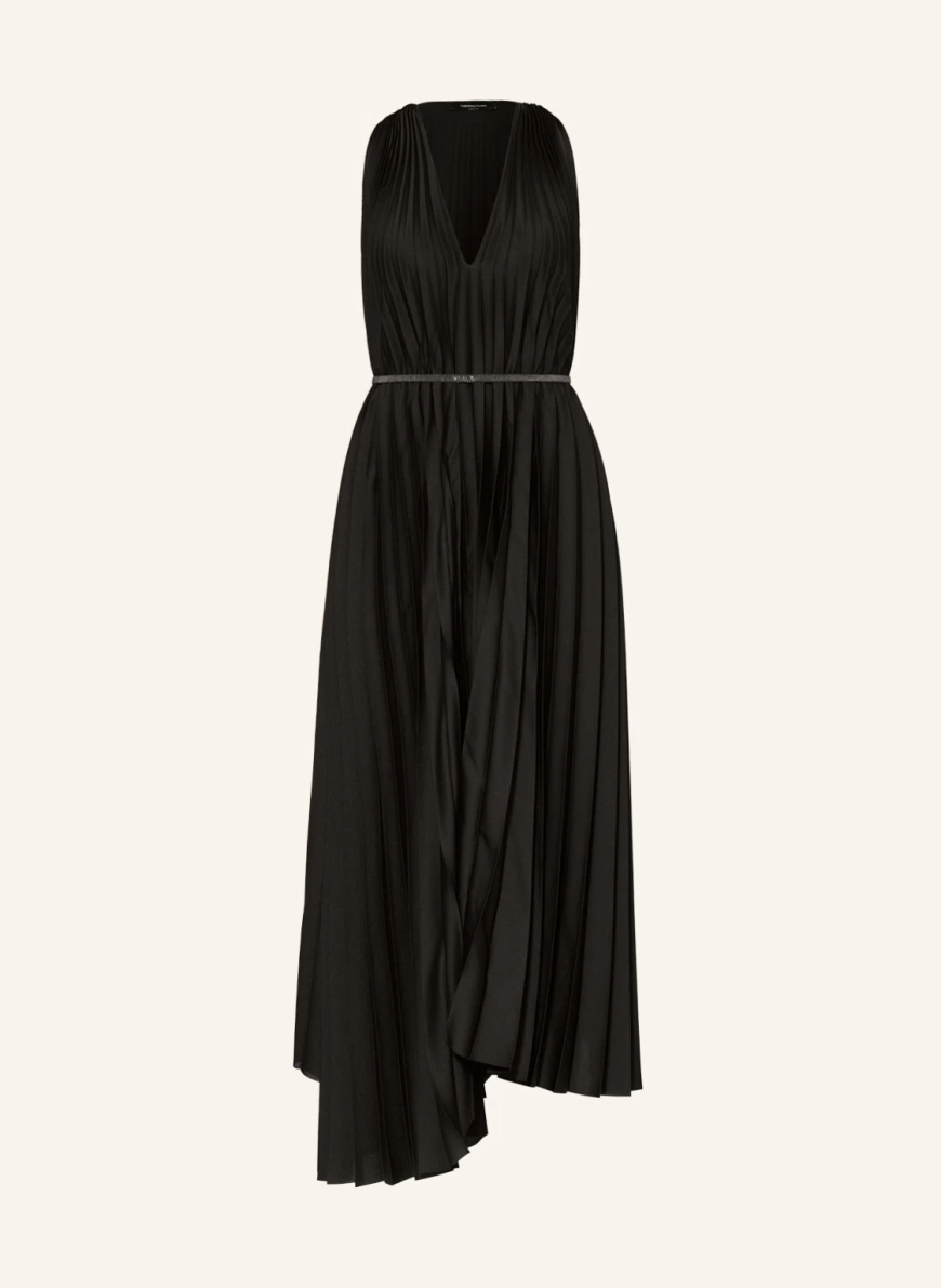 FABIANA FILIPPI Abendkleid mit Plissees in schwarz