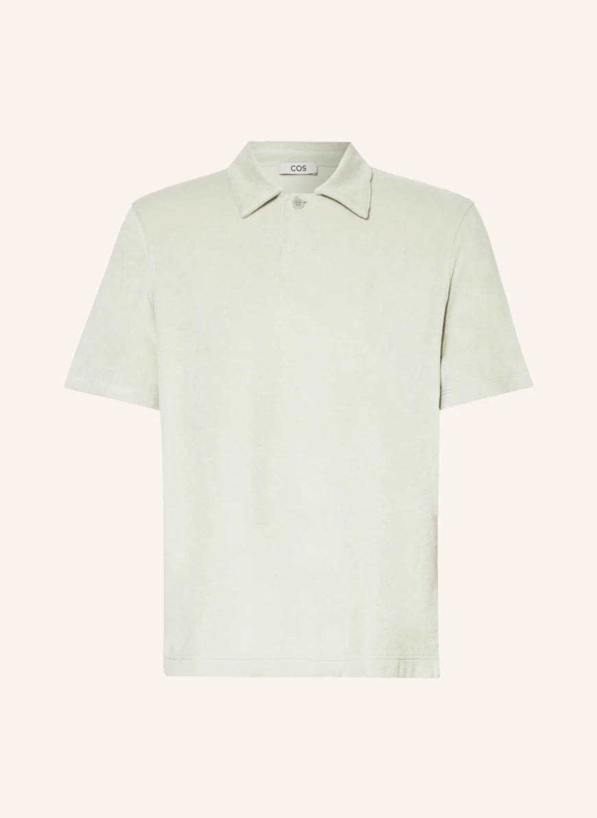 COS Frottee-Poloshirt Regular Fit in mint