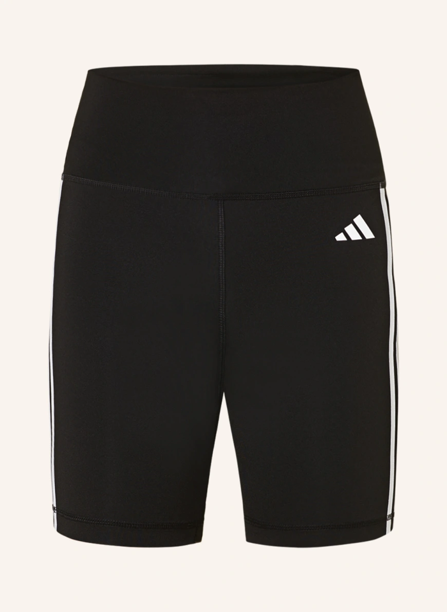 adidas Pantaloni scurți de antrenament TRAINING ESSENTIALS 3-STRIPES NEGRU / ALB