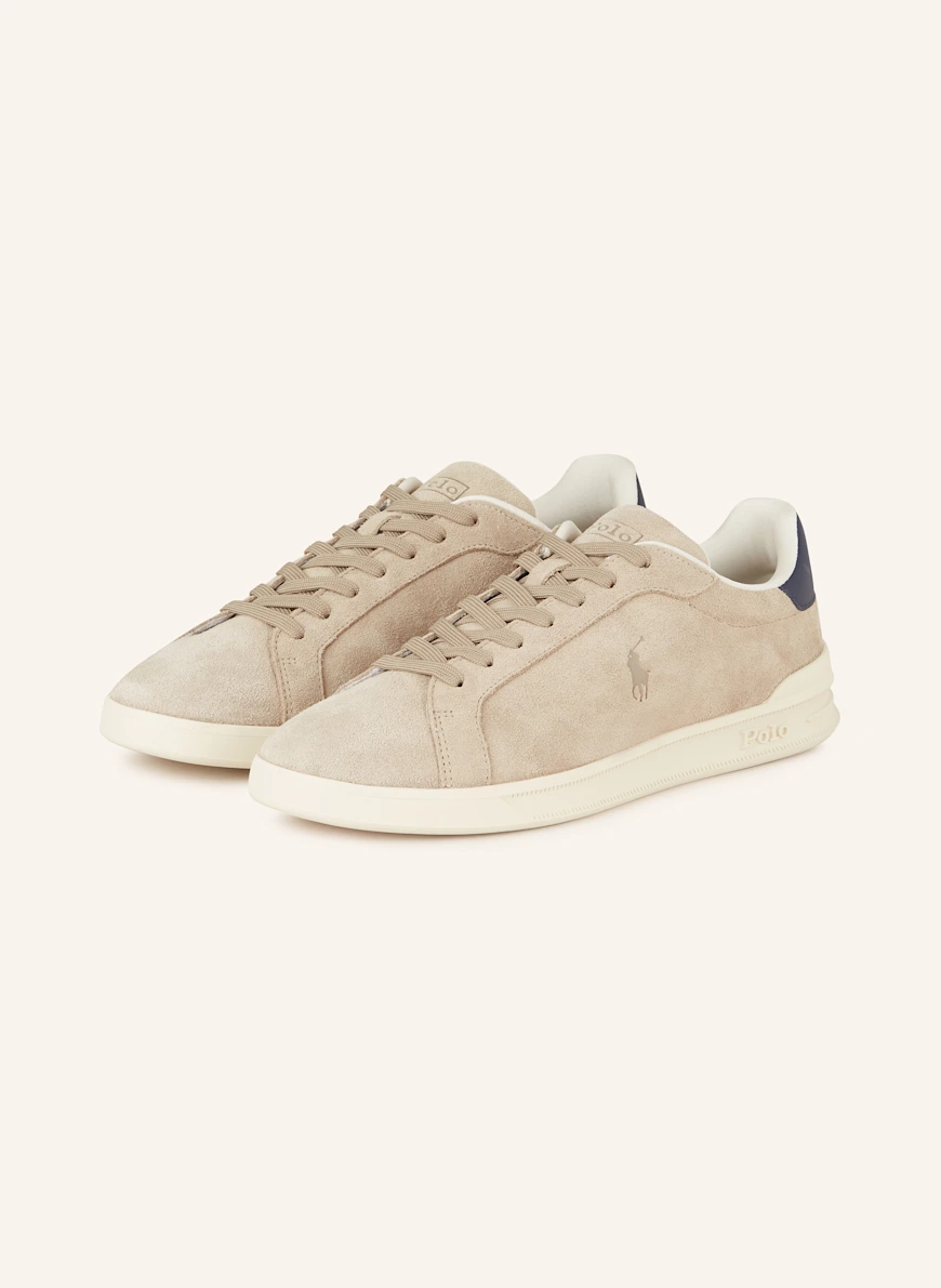 POLO RALPH LAUREN Sneakers LIGHT BROWN / DARK BLUE