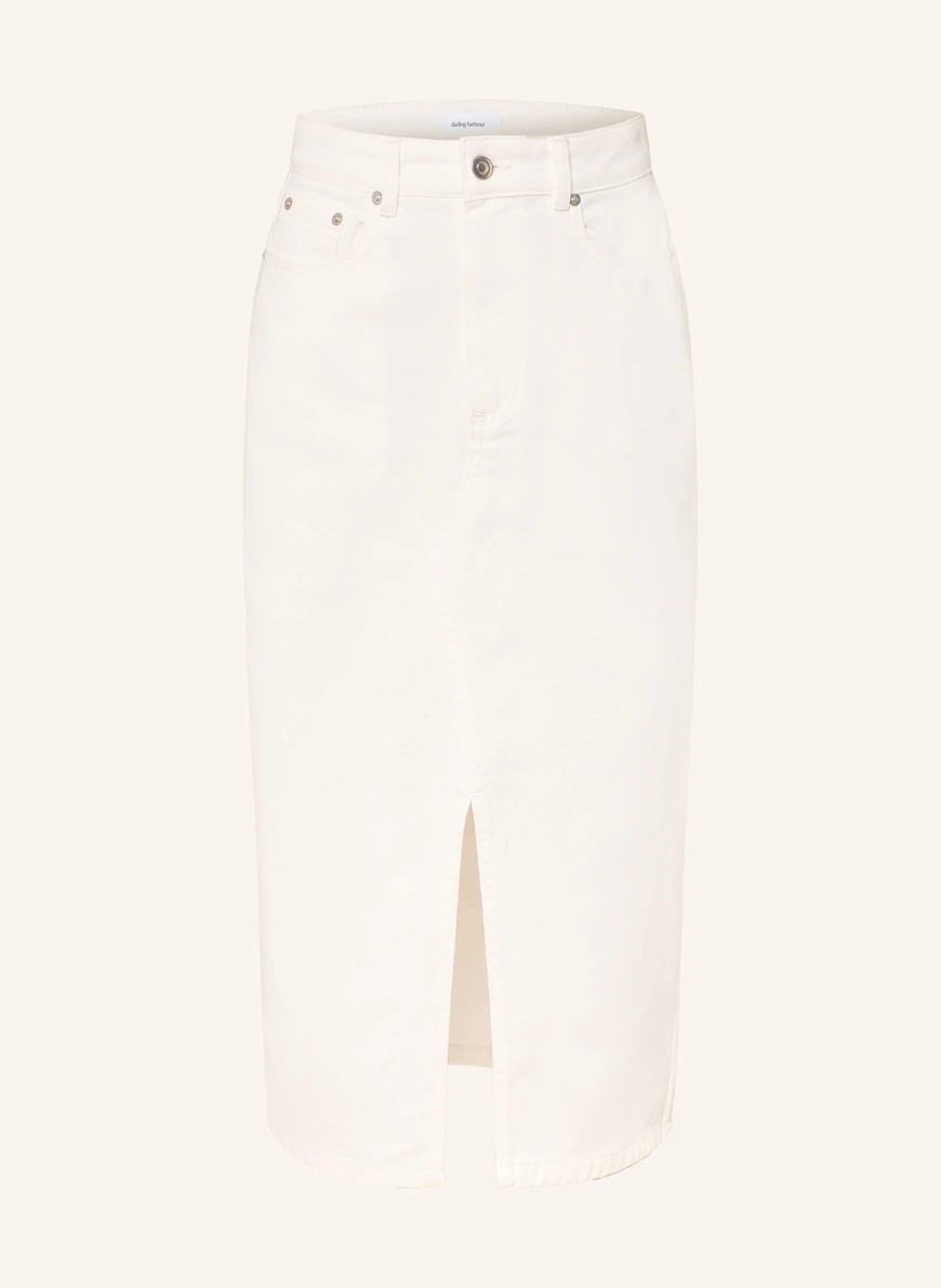 darling harbour Denim skirt WHITE