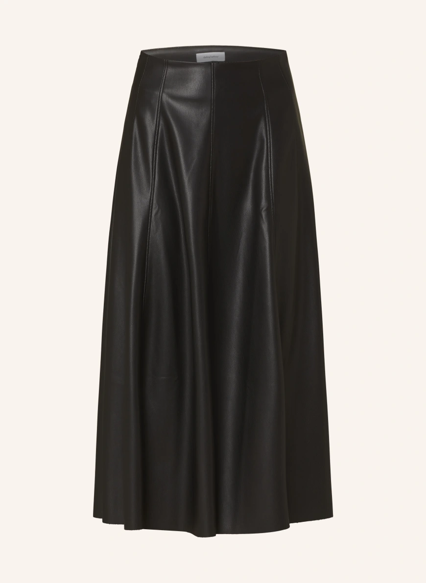 darling harbour Skirt in leather look BLACK