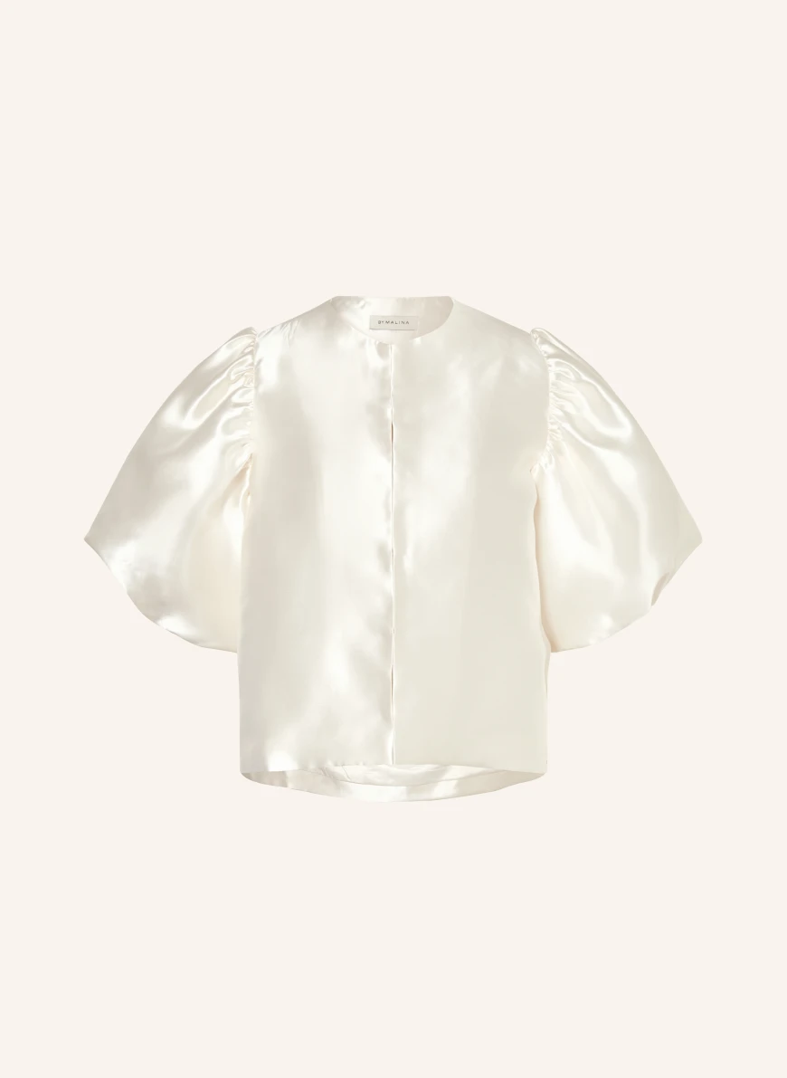 MALINA Shirt blouse CLEO made of satin ECRU