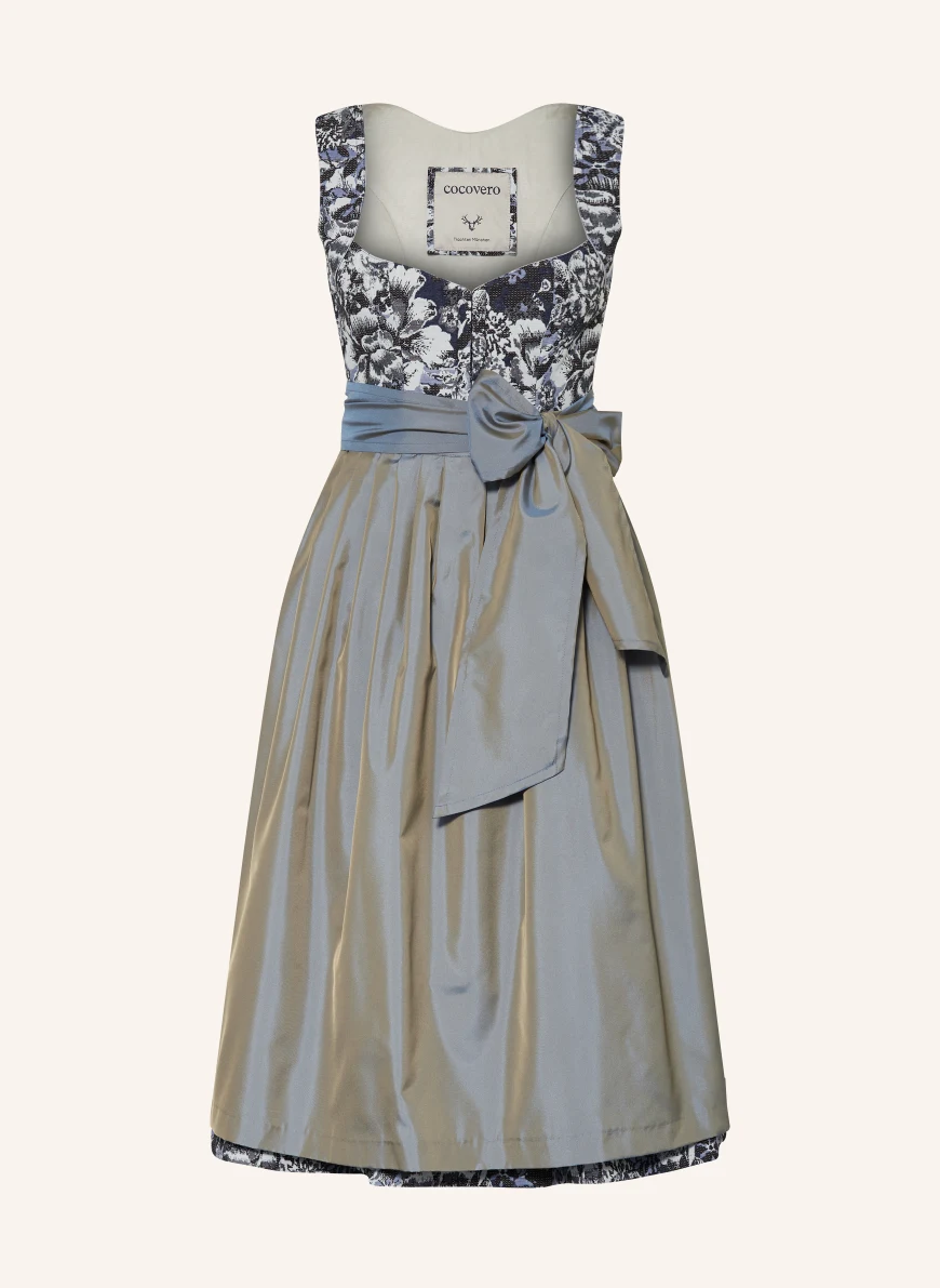 CocoVero Dirndl ANNELIE BLUE / TAUPE / WHITE