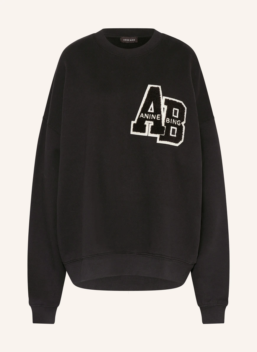 ANINE BING Sweatshirt MILES BLACK / ECRU