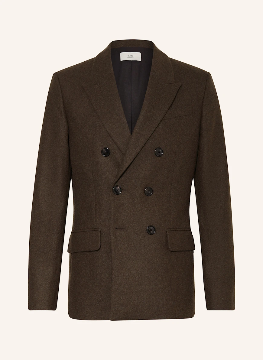 AMI PARIS Jakke Extra Slim Fit MØRKEBRUN