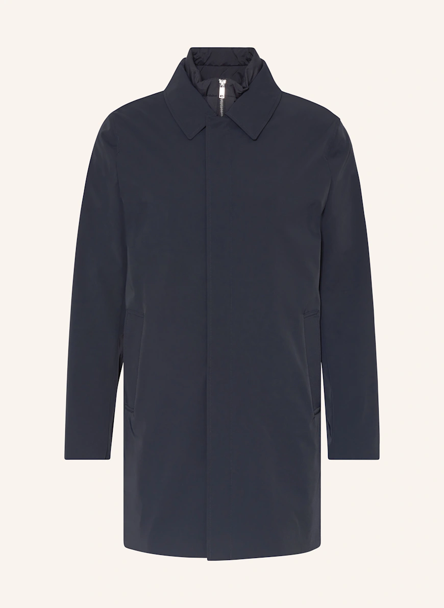 REISS LOGAN coat with removable panel DARK BLUE