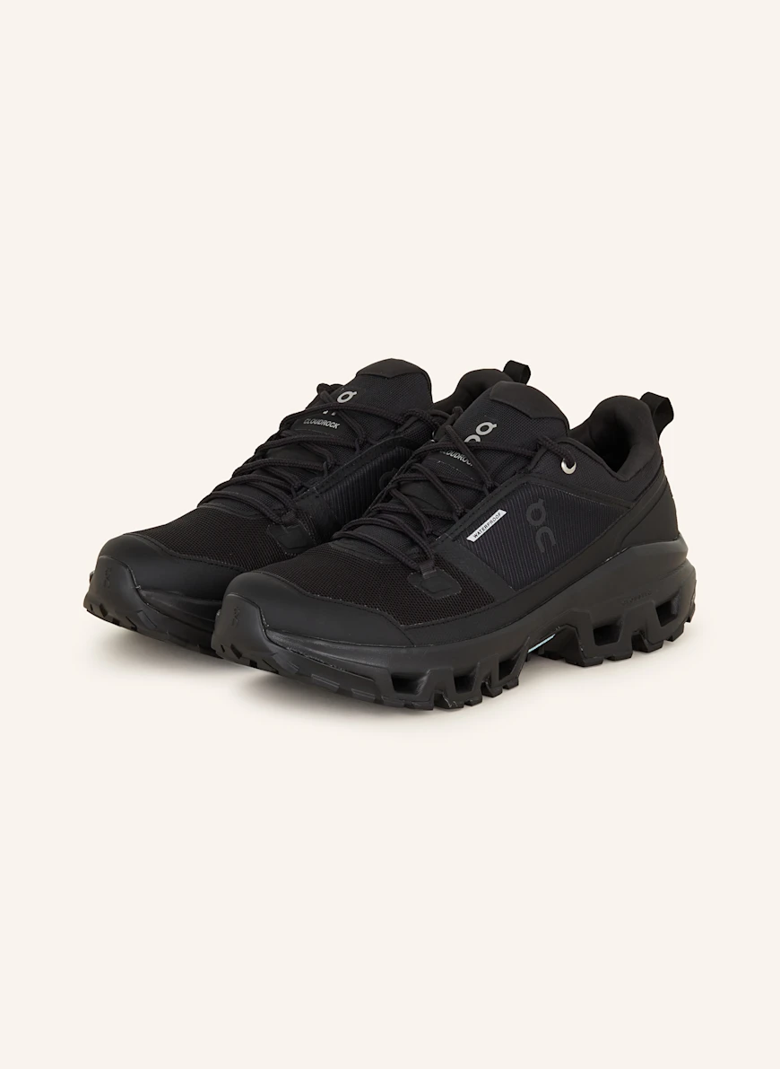 On CLOUDROCK LOW WP hiking shoes BLACK