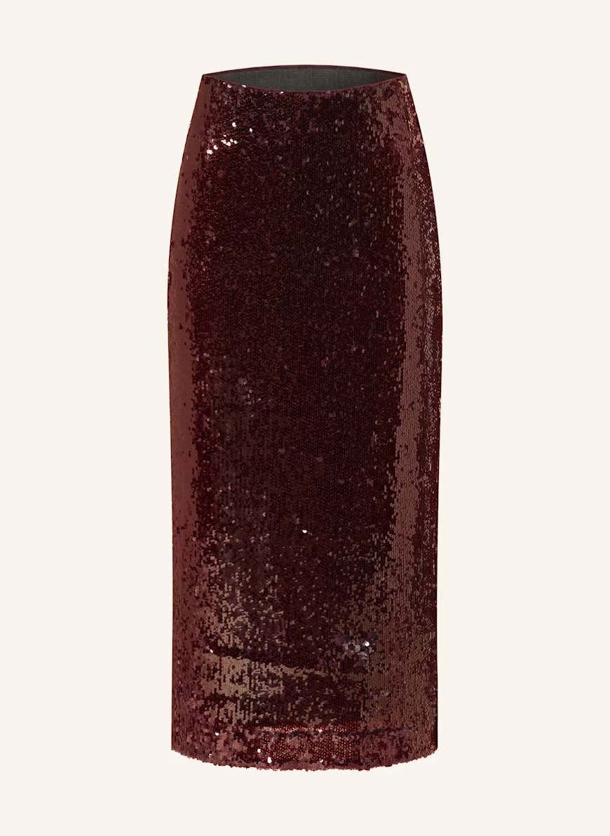 Y.A.S. Skirt with sequins DARK RED