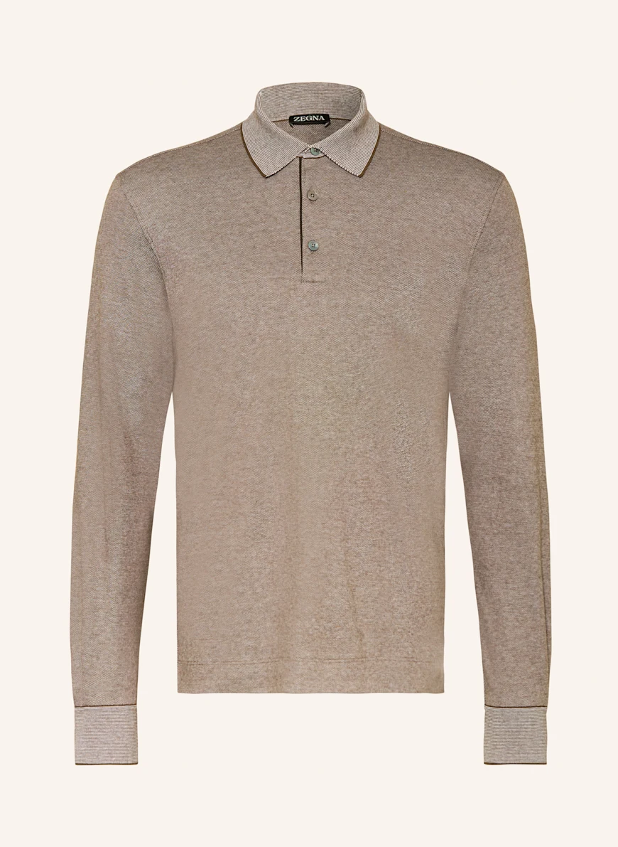 ZEGNA Jersey polo shirt CAMEL