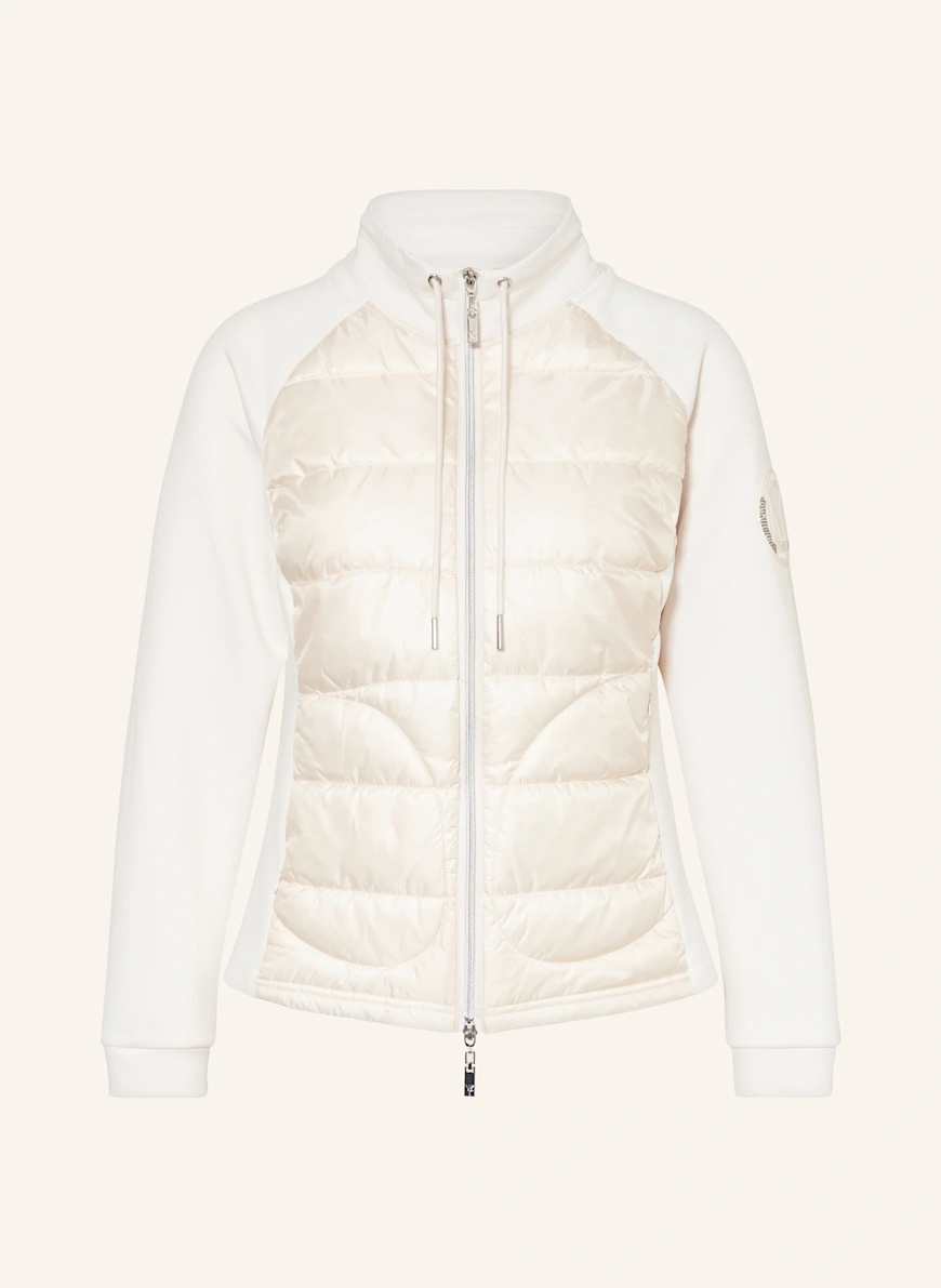 monari Quilted jacket in mixed materials WHITE