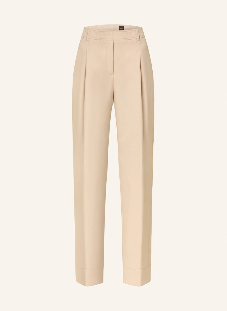 BOSS Marlene-byxor TANSOLINA BEIGE