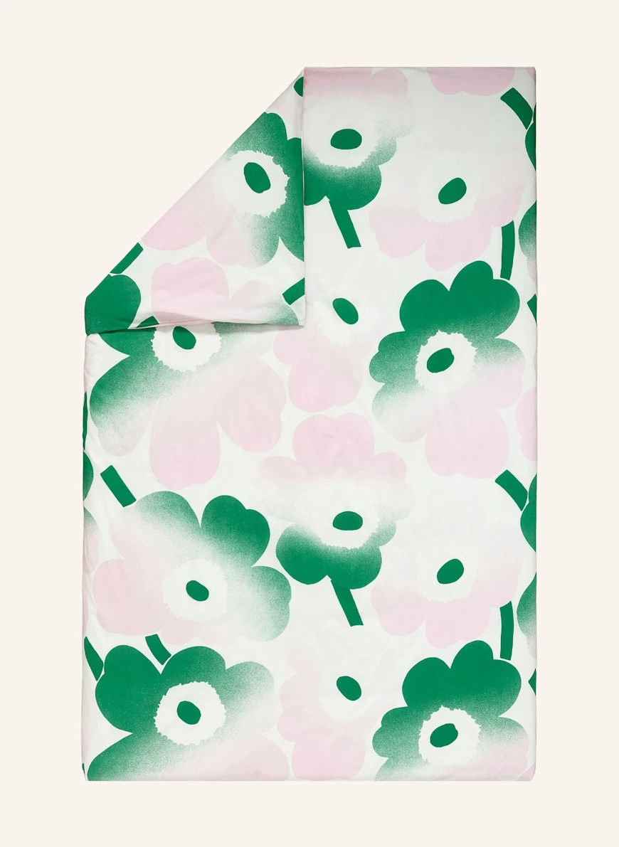 marimekko UNIKKO HÄIVÄHDYS duvet cover ECRU / GREEN / LIGHT PINK
