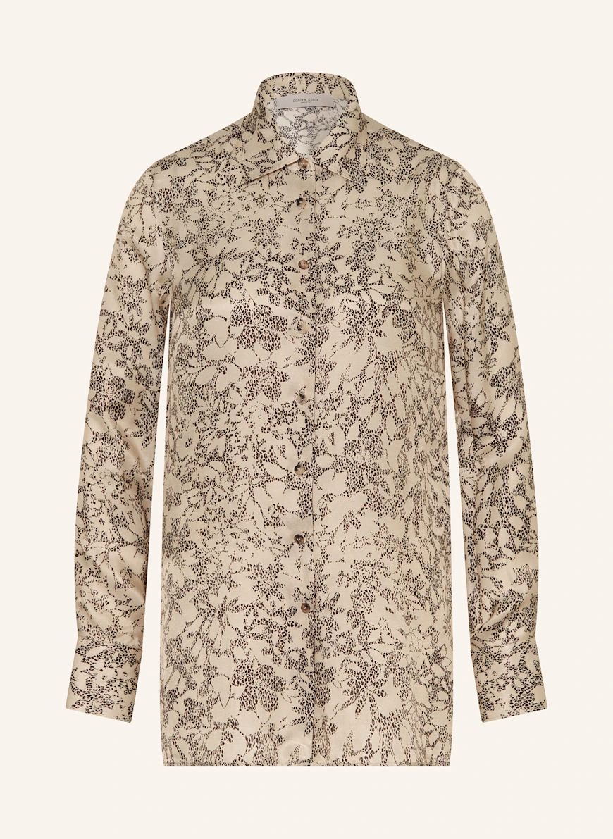 GOLDEN GOOSE Shirt blouse JOURNEY LIGHT BROWN / BLACK