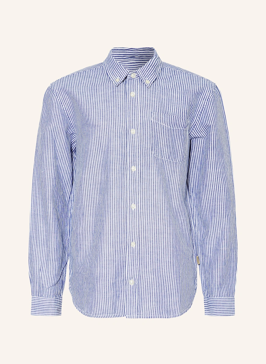 WOOLRICH Shirt BLUE / WHITE