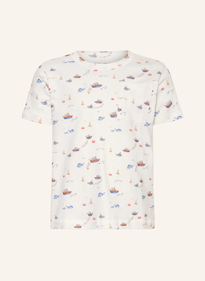 HUST and CLAIRE T-shirt HCAUGUST BLUE / RED / ECRU