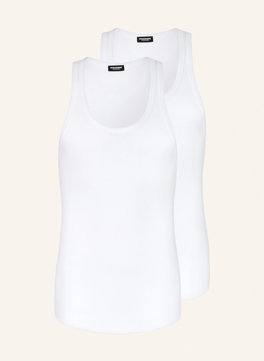DSQUARED2 2er-Pack Unterhemden WEISS