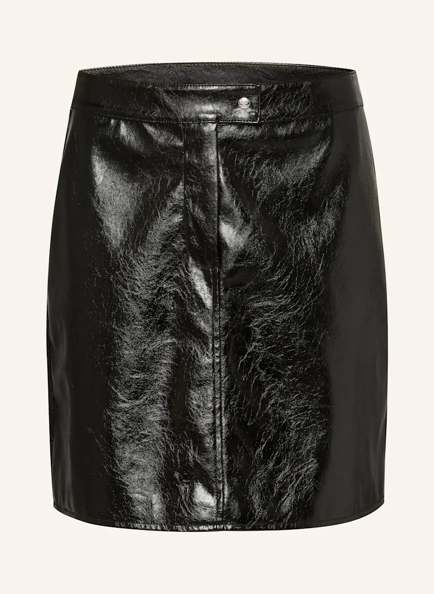 JOOP! JEANS Skirt in leather look BLACK