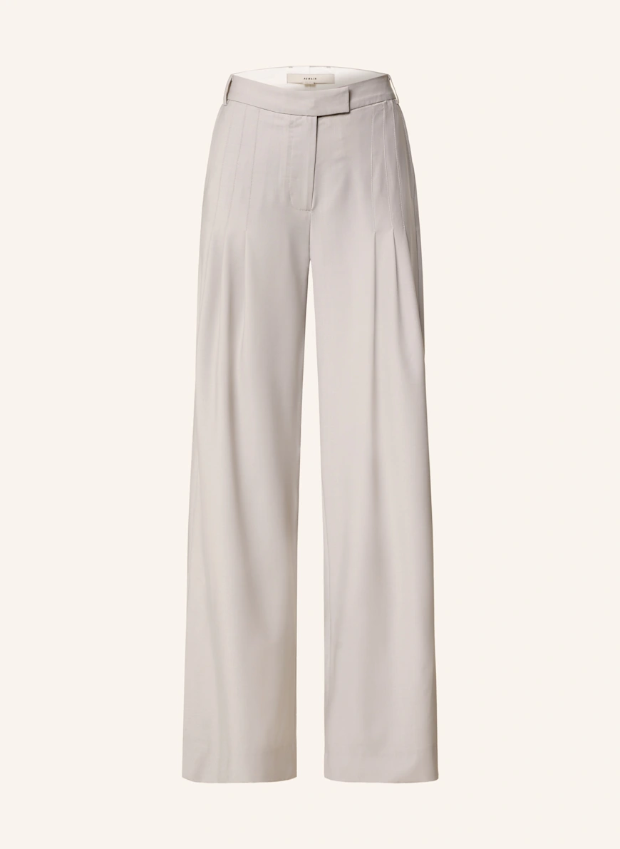 REMAIN Wide leg trousers TAUPE