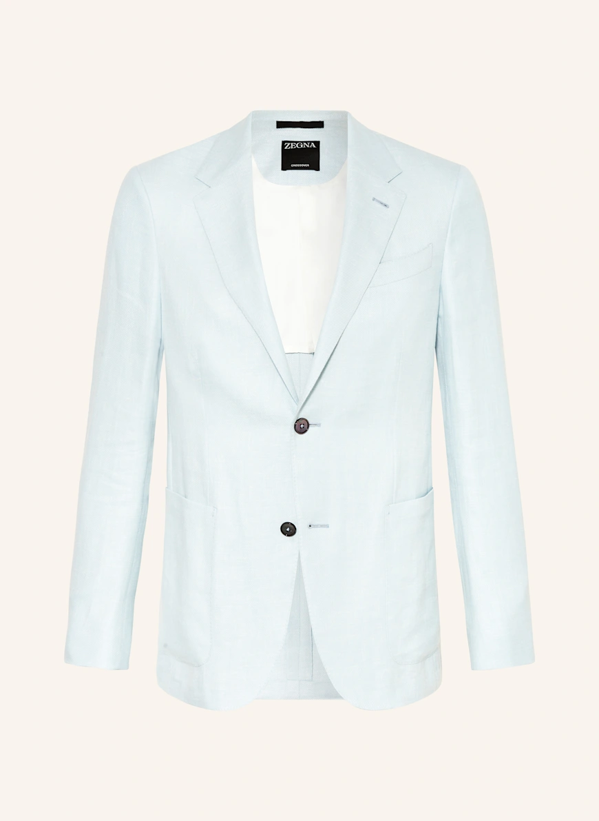 ZEGNA Jakke Extra Slim Fit med linned LYSEBLÅ