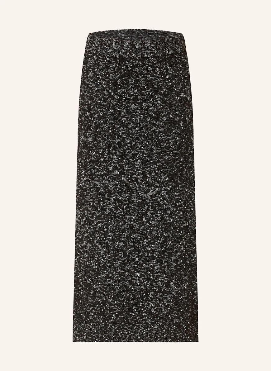 SELECTED Knit skirt BLACK / WHITE