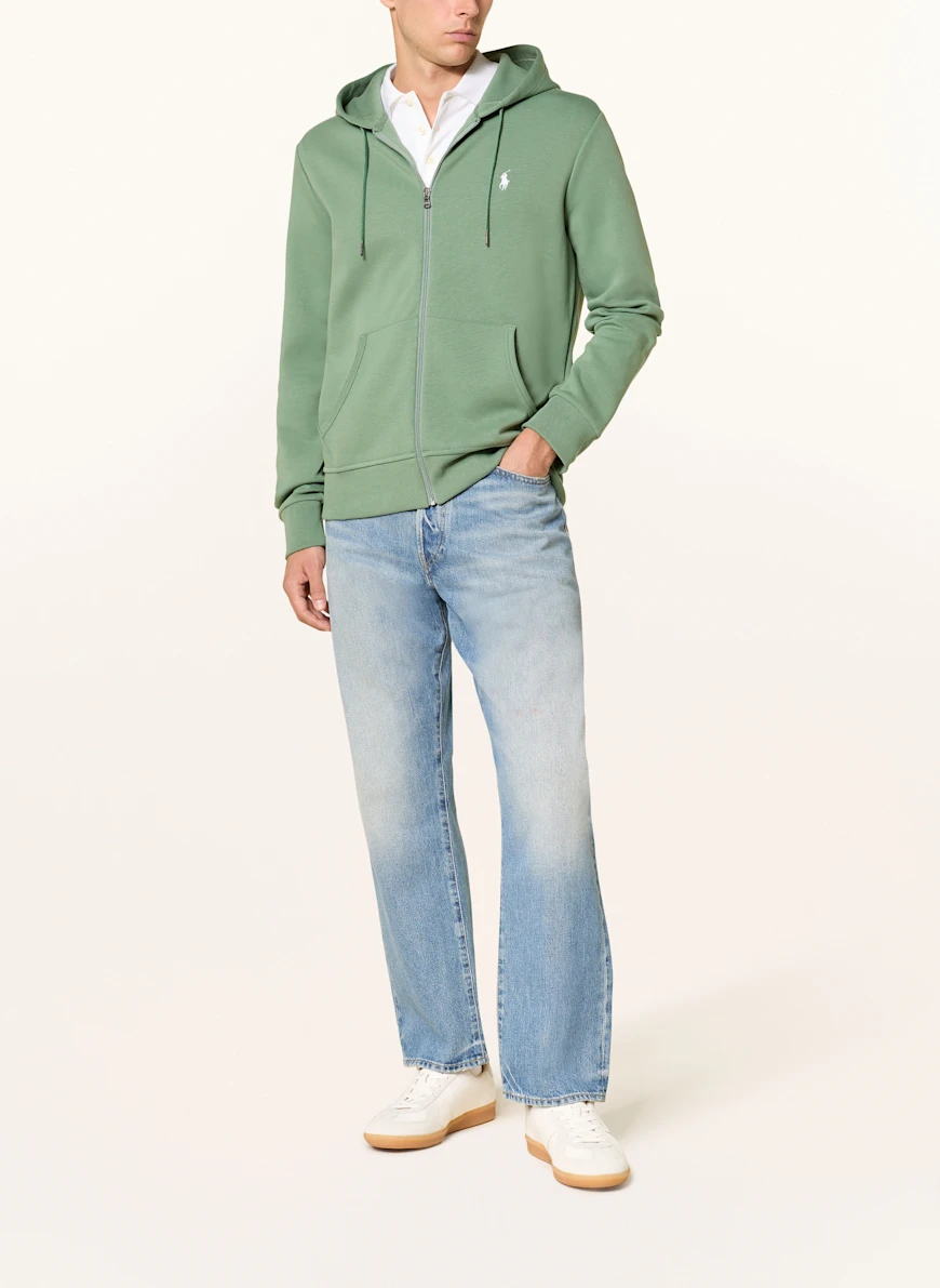 POLO RALPH LAUREN Jachetă din material tricotat VERDE DESCHIS
