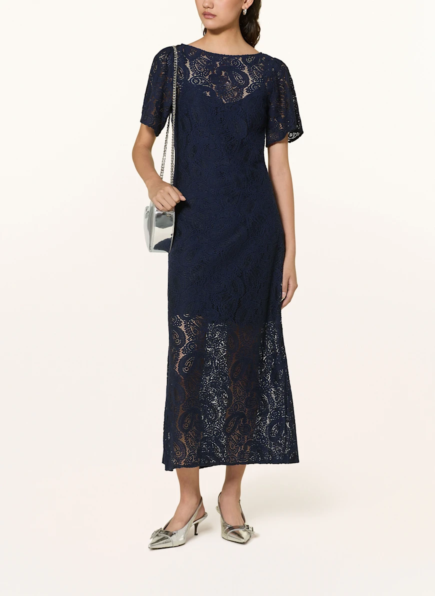 BAUM UND PFERDGARTEN Spitzenkleid ADELENE DUNKELBLAU