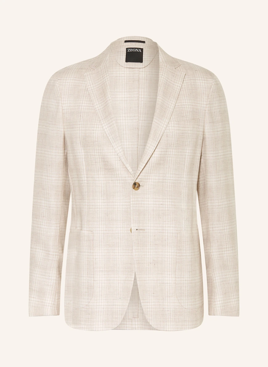 ZEGNA Jakke Extra Slim Fit med linned BEIGE