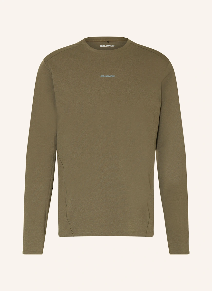 SALOMON TRACKLINE long sleeve shirt KHAKI