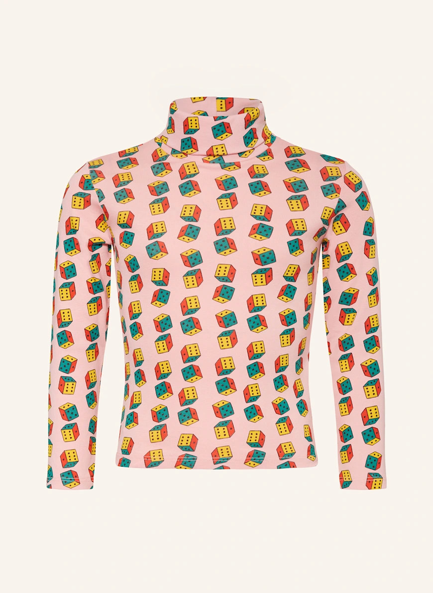 BOBO CHOSES Rullekraveskjorte PINK / MØRKEGUL / GRØN