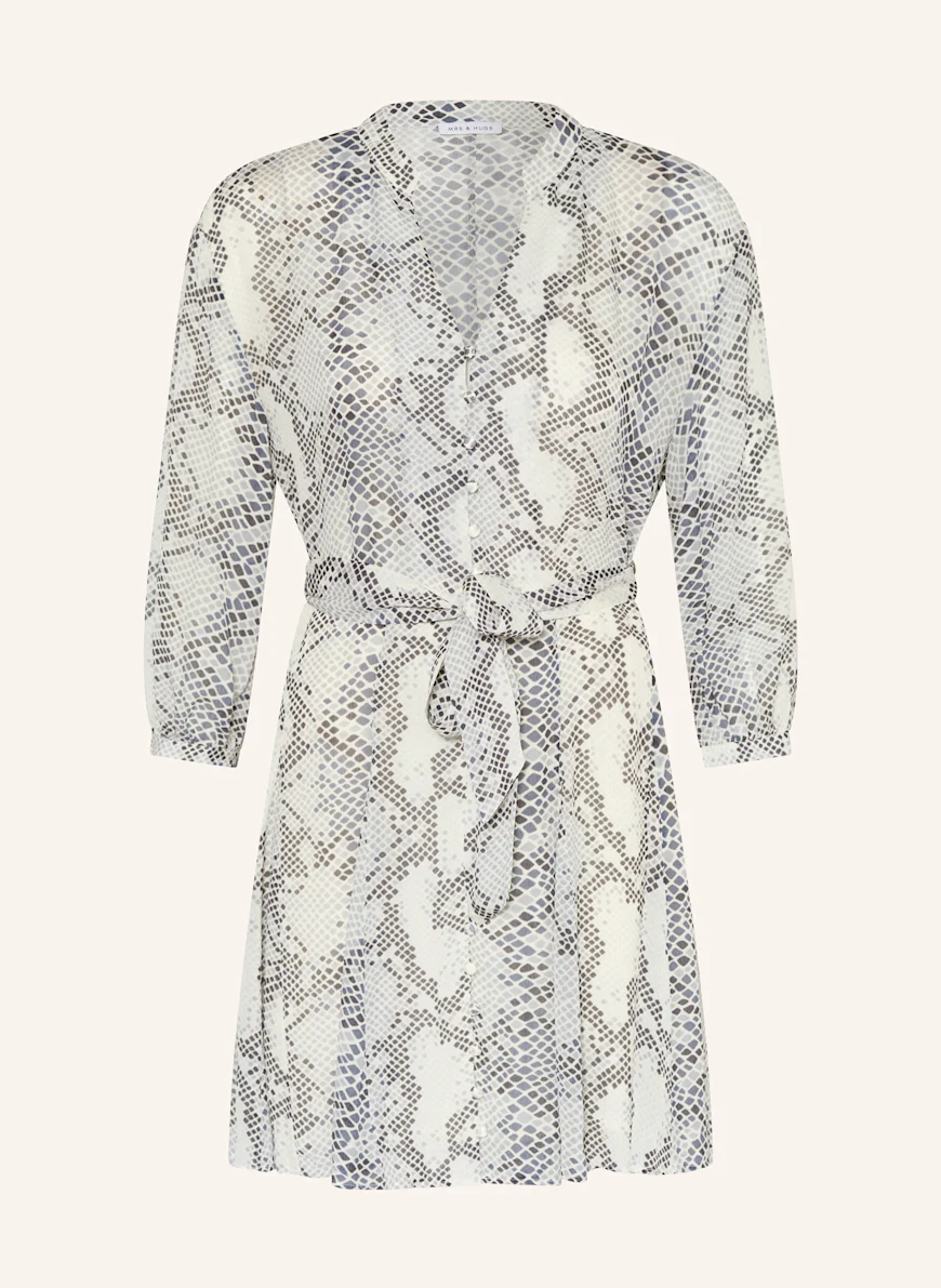 MRS & HUGS Rochie cu mâneci 3/4 GRI ÎNCHIS / GRI DESCHIS / ALBASTRU ÎNCHIS