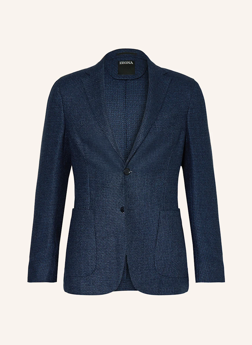 ZEGNA Jakke Extra Slim Fit med linned 728 Mediumblå