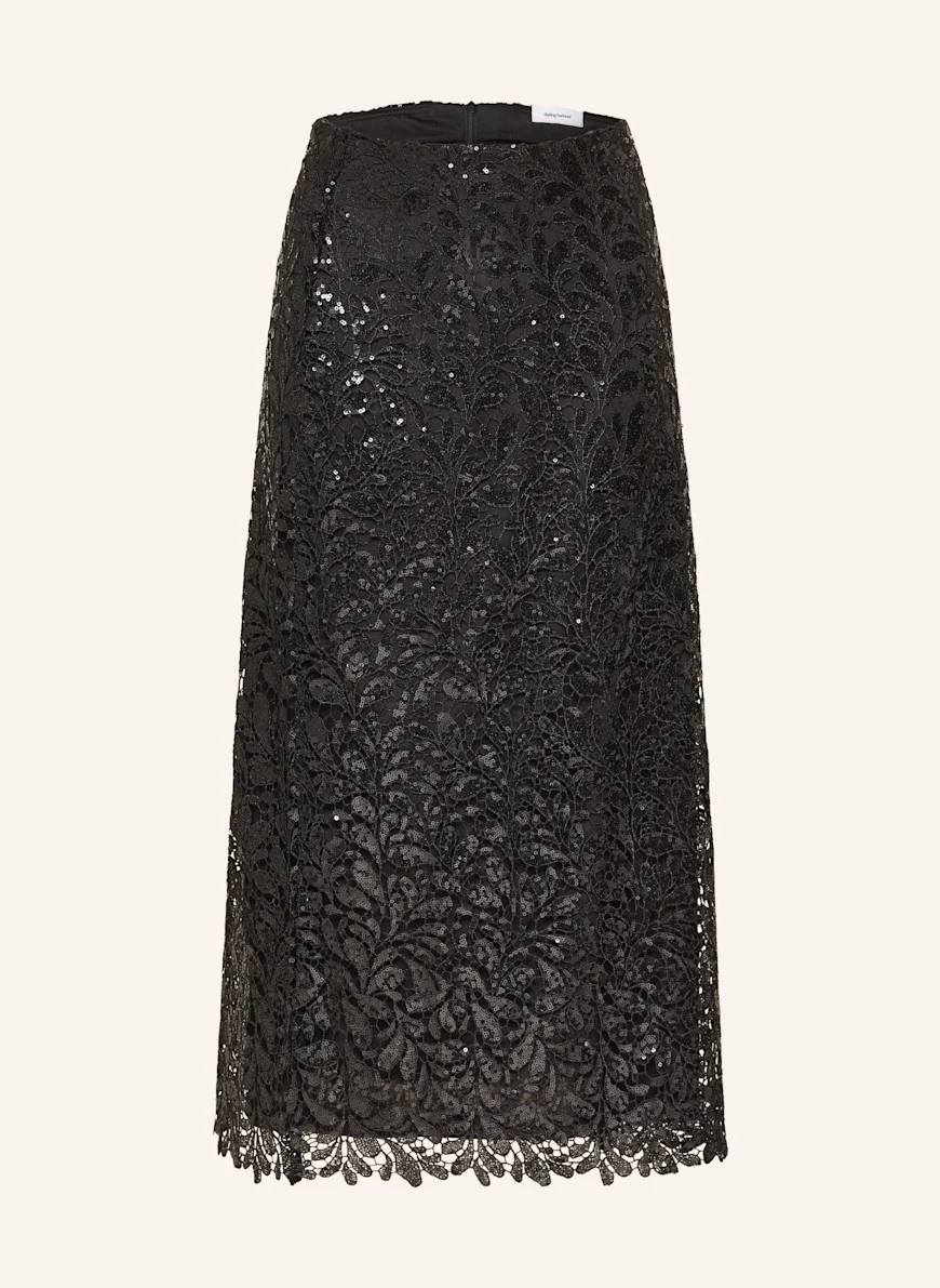 darling harbour Lace skirt with sequins BLACK