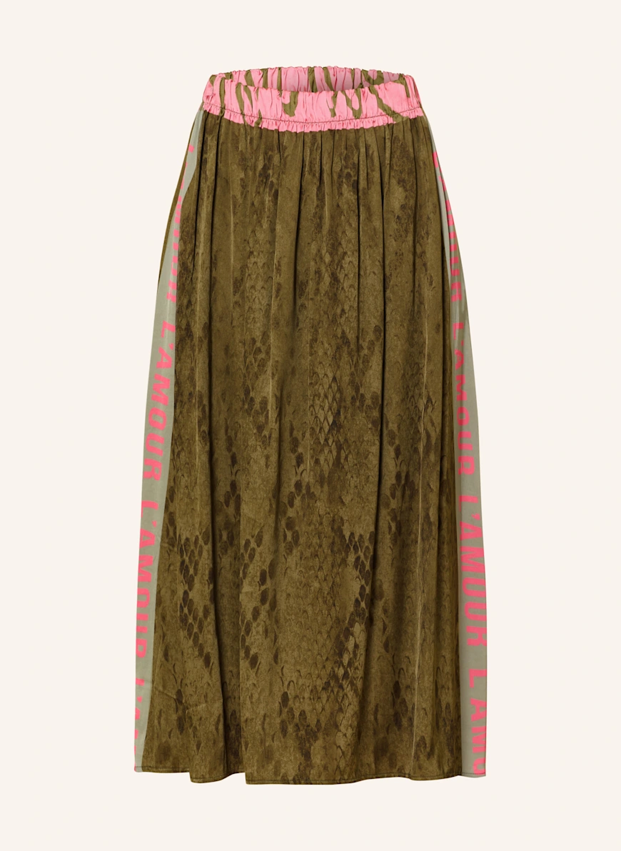 miss goodlife Satin skirt KHAKI