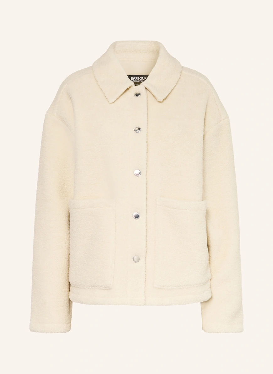BARBOUR INTERNATIONAL RAE teddy fur jacket ECRU