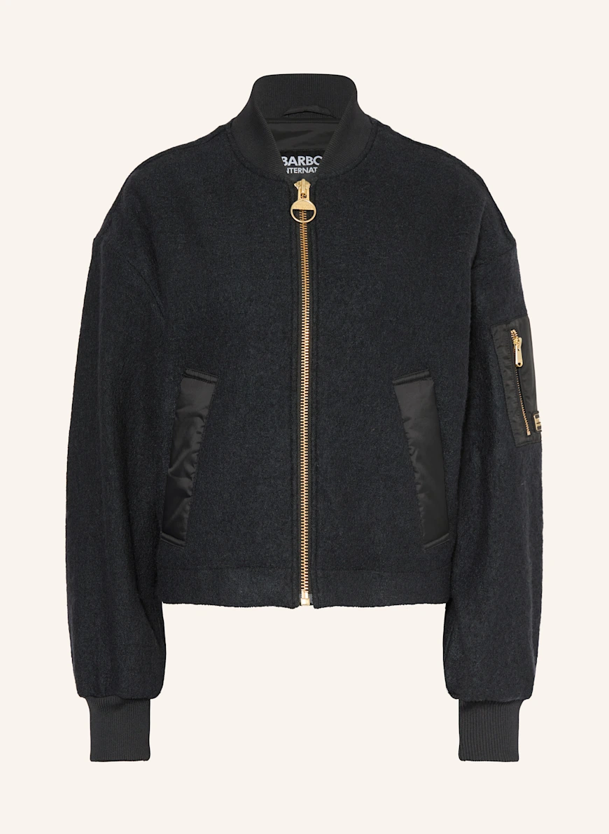 BARBOUR INTERNATIONAL Knitted bomber jacket MONIQUE BLACK