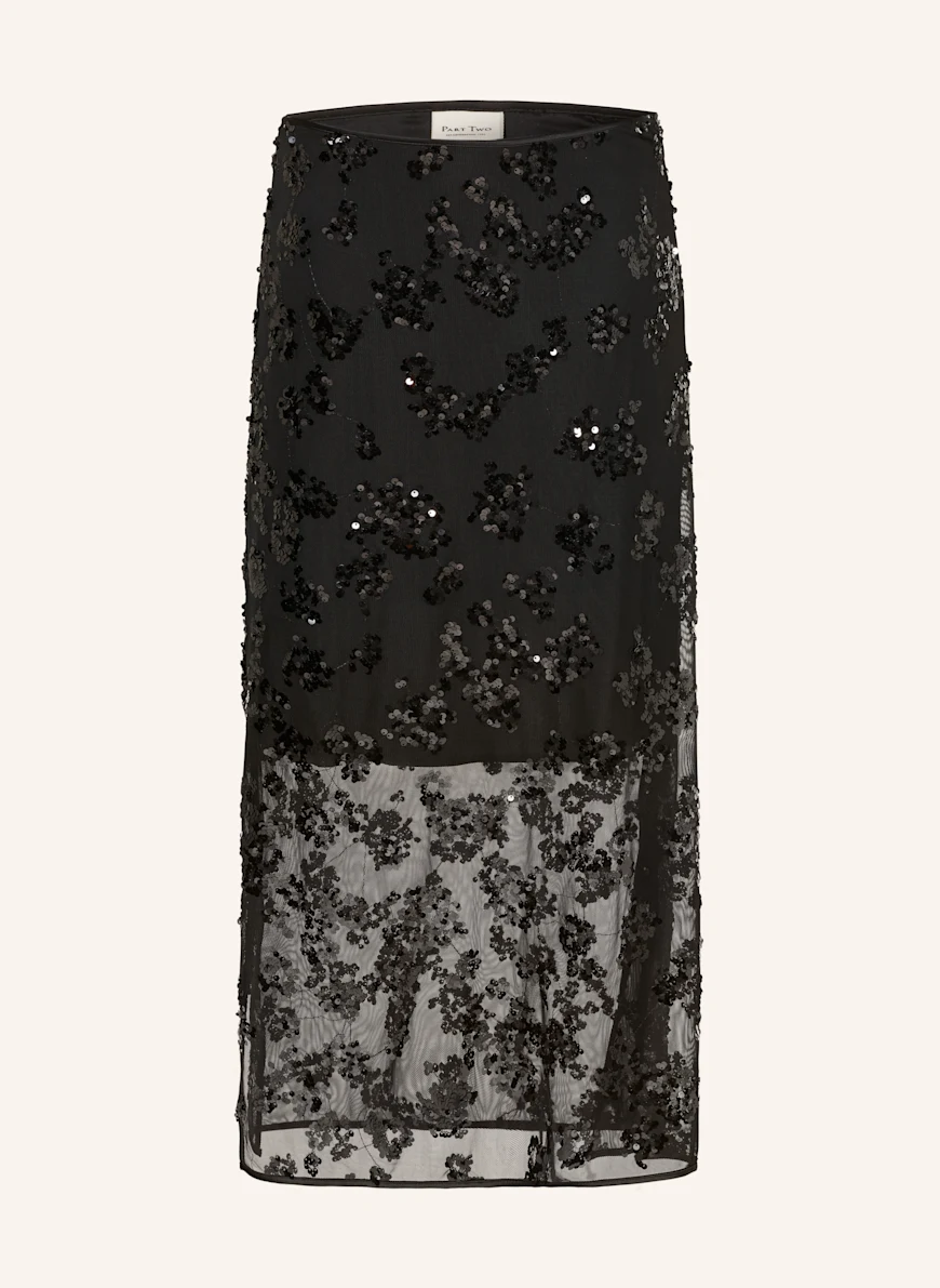 Part Two VIVIKAPW skirt with sequins BLACK