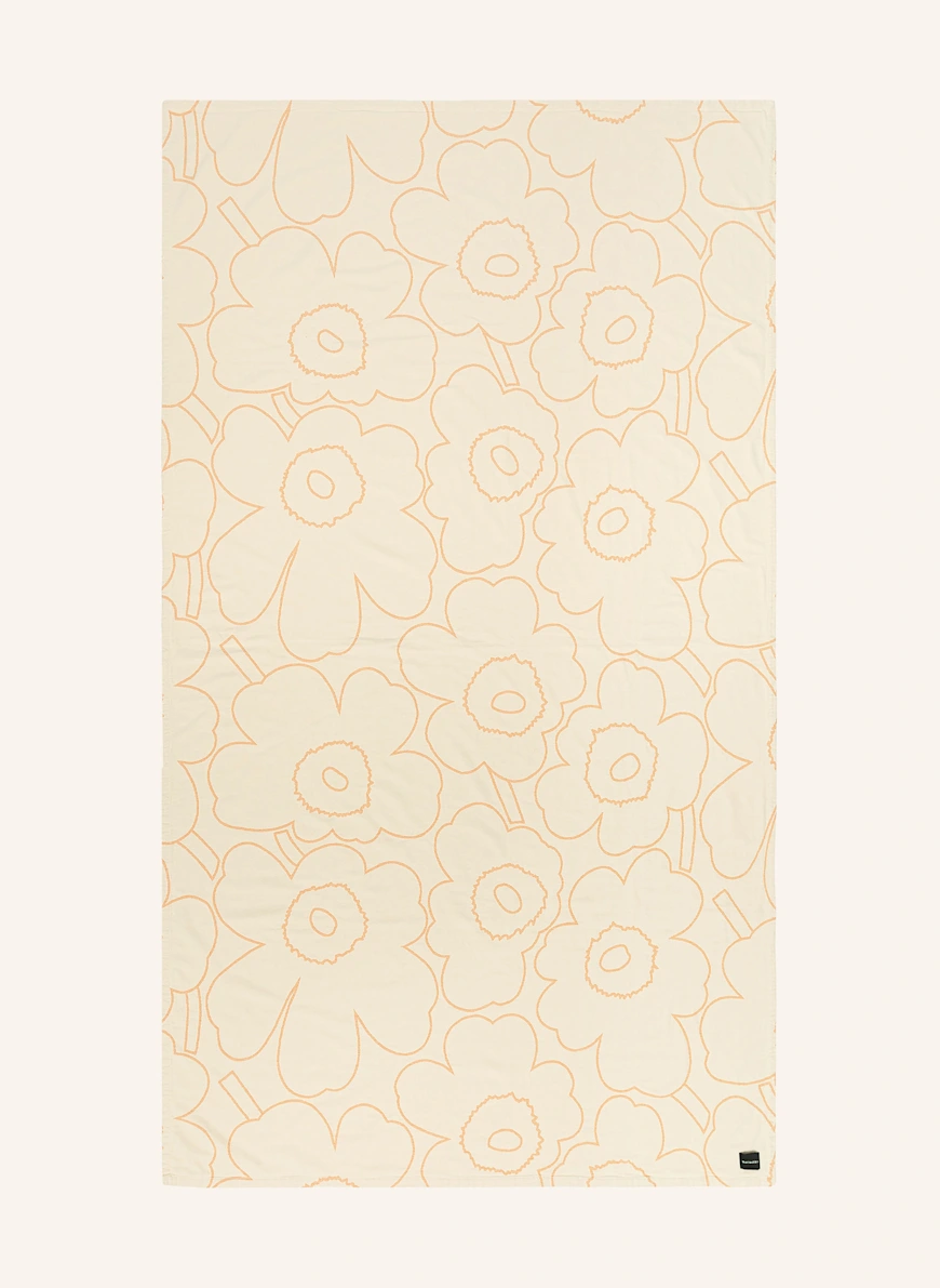 marimekko PIIRTO UNIKKO bedspread CREAM / LIGHT ORANGE