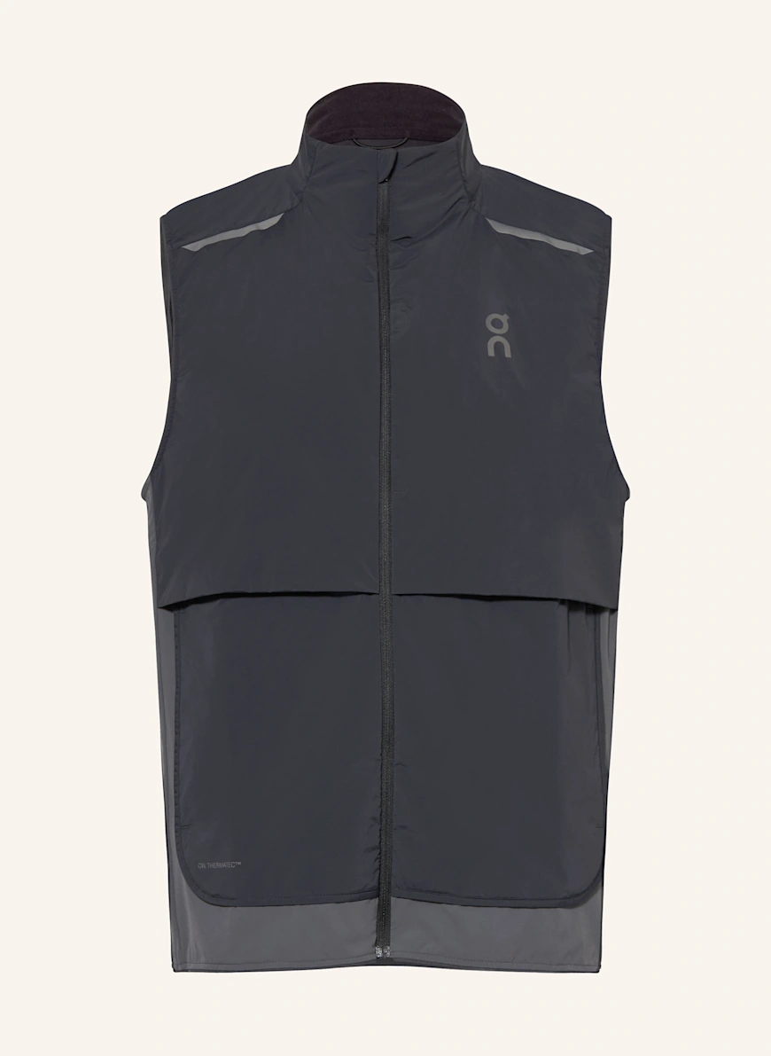 On Running vest WEATHER BLACK / DARK GRAY