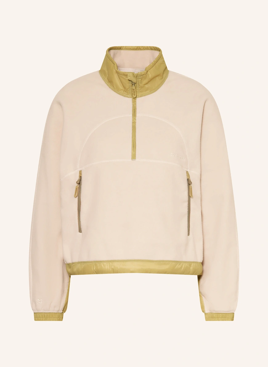SALOMON Midlayer CHROMA CROPPED CREAM / OLIVE