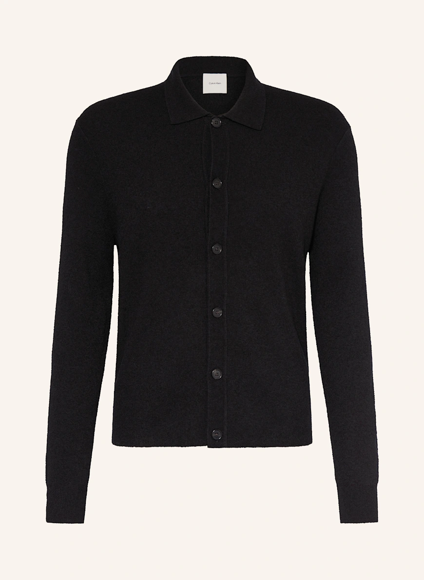 Calvin Klein Bouclé cardigan BLACK