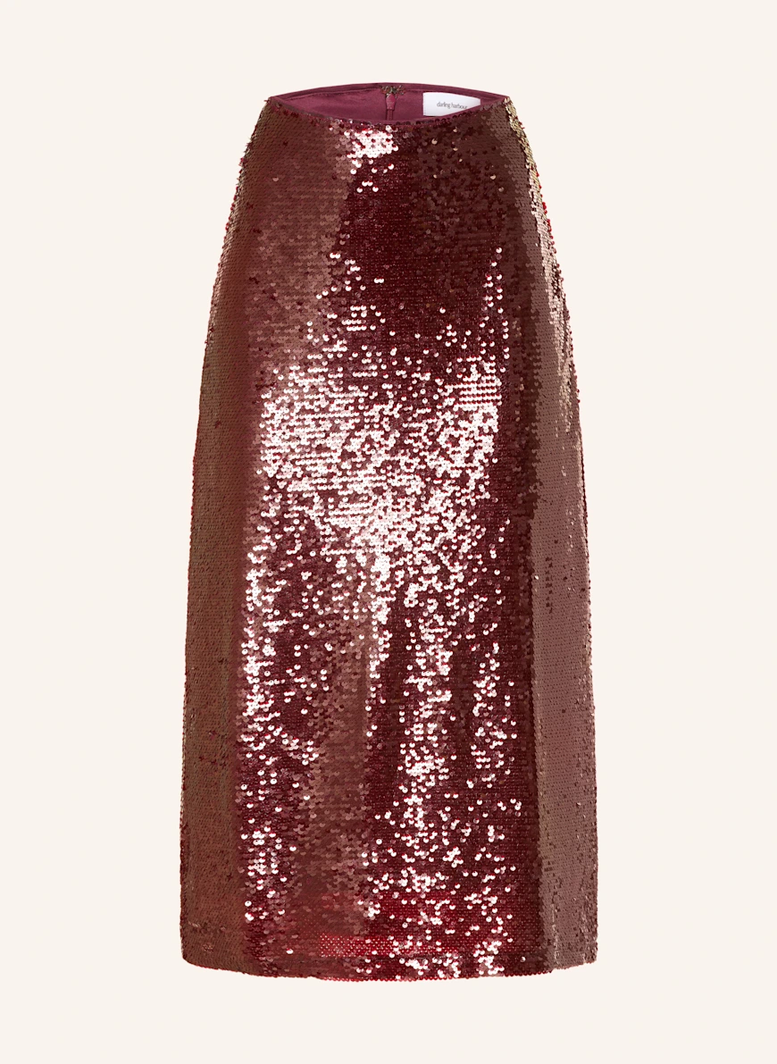 darling harbour Skirt with sequins BURGUNDY