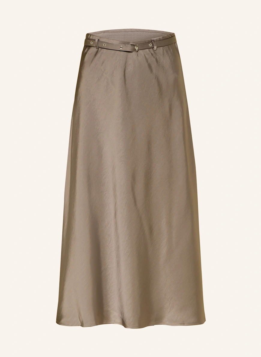 NEO NOIR INNELL satin skirt GRAY