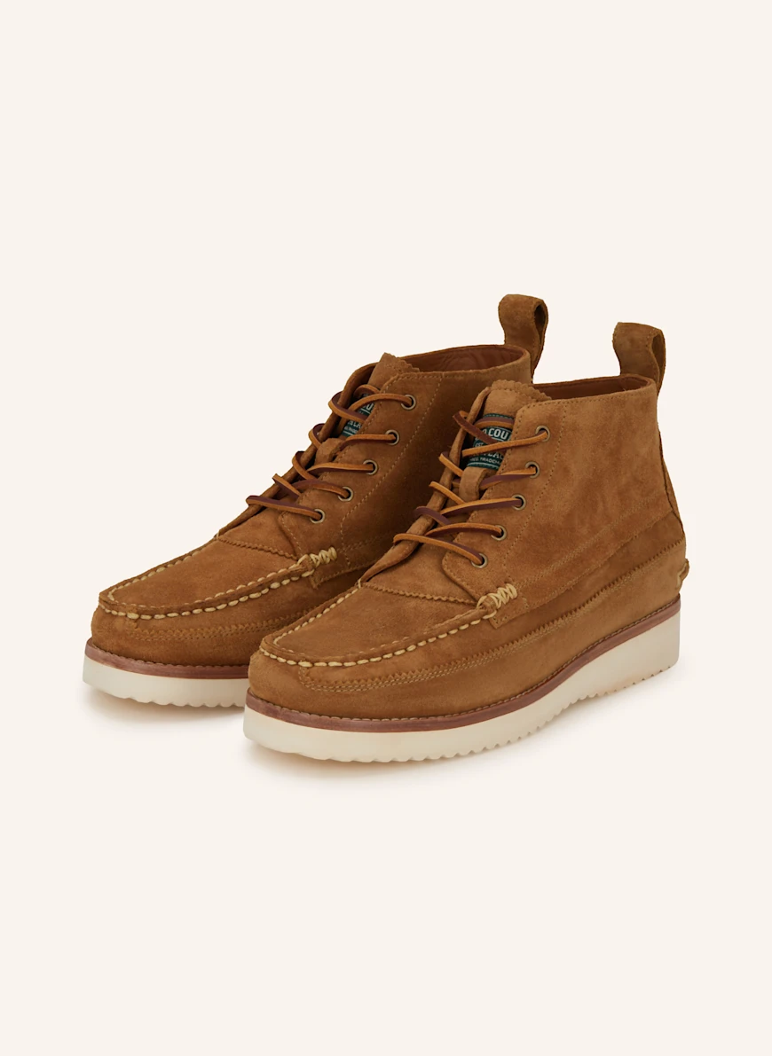 POLO RALPH LAUREN Lace-up boots COGNAC