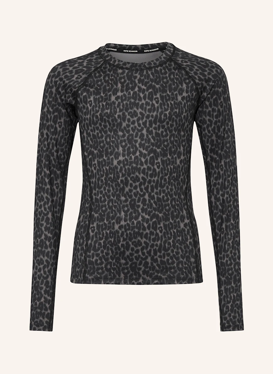 SOFIE SCHNOOR Langærmet T-shirt KATHERINESY SORT / GRÅ
