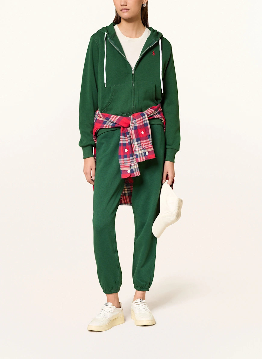 POLO RALPH LAUREN Jachetă din material tricotat VERDE