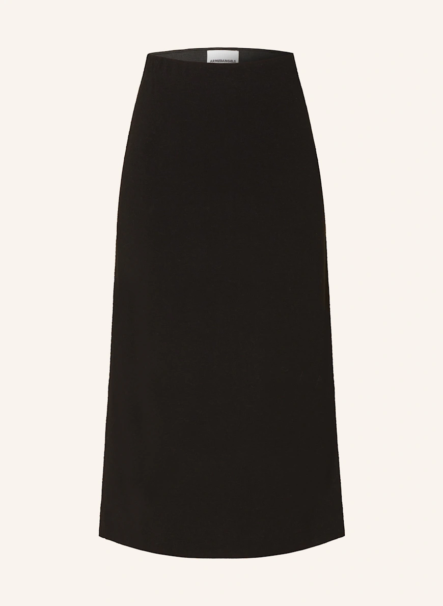ARMEDANGELS PATINAA jersey skirt BLACK