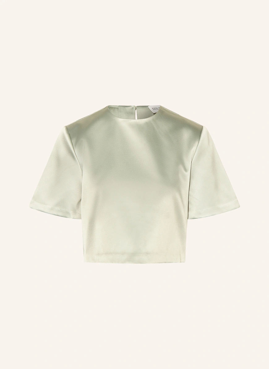 MALINA CIANA shirt blouse in satin LIGHT GREEN